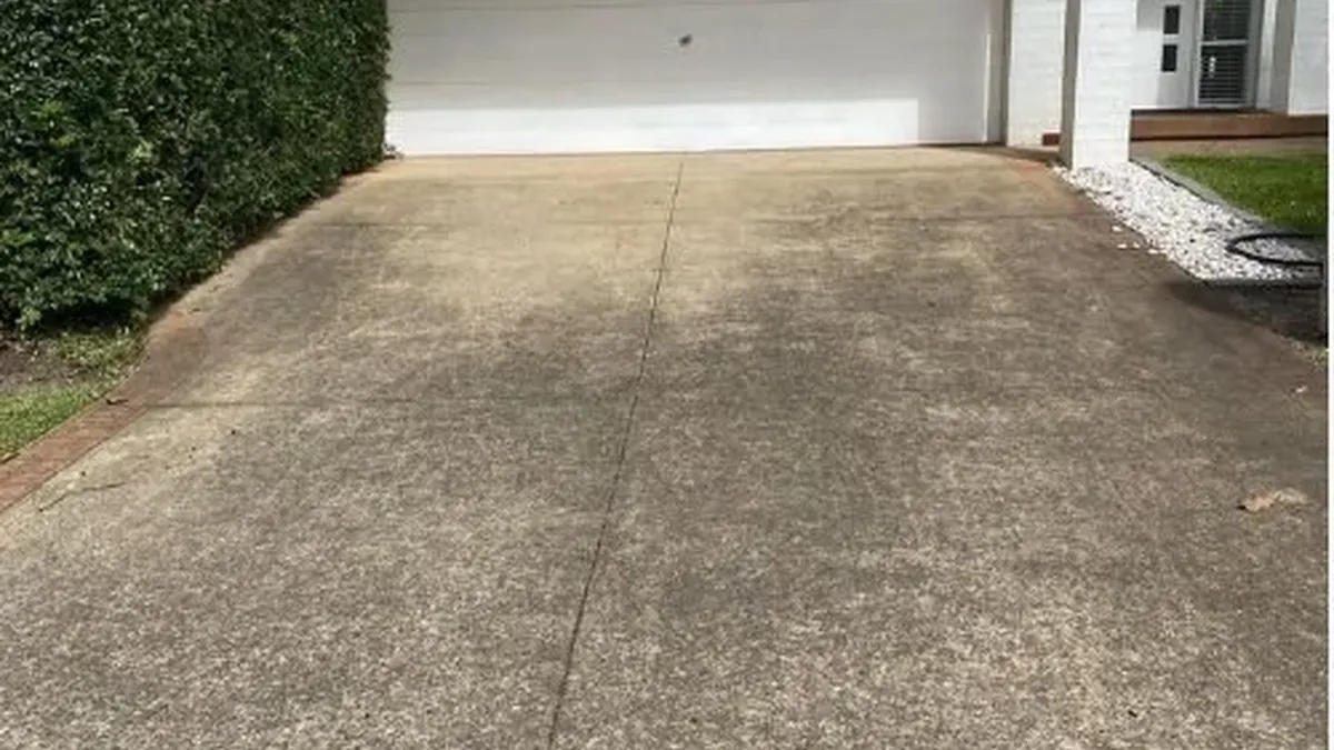 Driveway before